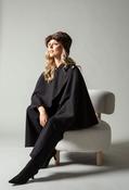 Buttoned Cape - Black / F/S