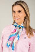 Dragon Fly Satin Touch Scarf - Blue / F/S