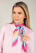 Dragon Fly Satin Touch Scarf - Fushia / F/S