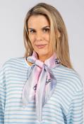 French Bulldog Satin Scarf - Pink / F/S