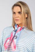 French Bulldog Satin Scarf - Blue / F/S