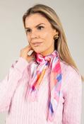 Paint Brush Satin Touch Scarf - Pink / F/S image