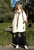 Floral Quilted Coat - Beige / F/S