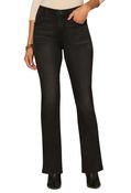 "Ab"solution® High Rise Itty Bitty Boot Jeans - Washed Black / 8 image