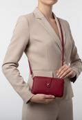 Faux Leather Multi Pocket Bag - Red / F/S image