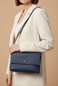 Faux Leather Envelope Bag - Navy / F/S image
