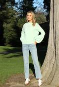 Balloon Sleeve Knit Jumper - Mint / F/S