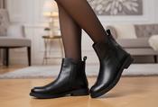 Zip-Up Chelsea Boot - Black / 38 image