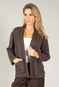 Floral Quilted Jacket - Brown / 10