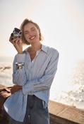 Striped Casual Button Shirt - Blue / M image