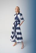Casual Striped Madi Dress - Navy / L image