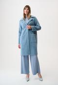 Single-breasted Pearl Coat - Blue / L image