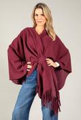 Wrap Cape Jacket - Wine / F/S image