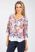 2 in 1 Fine Knit Top - Pink Multi / 10