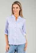Mado Soft Check Blouse - Blue / 18 image