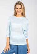 Striped Fine Knit Top - Blue / 10 image