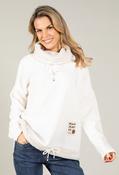 Faux Fur Trim Jumper - Cream / F/S