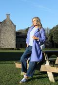 Soft Boucle Trench Coat - Blue / F/S image