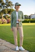 Cable Knit Zip-Up Cardigan - Sage / 12 image