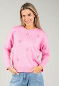 Avery Diamante Star Knit Jumper - Rose / 14 image