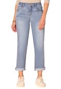 "Ab"solution® Blue Denim Girlfriend Jean - Blue Indigo / 14 image