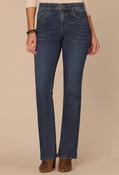 "Ab"solution® Mid-Rise Itty Bitty Boot Jeans - Blue / 14 image