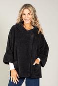 Cape Style Coatigan - Black / F/S