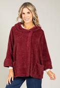 Cape Style Coatigan - Wine / F/S