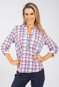 Front Pocket Check Blouse - Pink Mix / 16 image