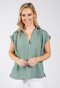 Sheila Collared Top - Sage / 10 image