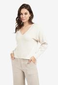Colour Block Knit Jumper - Beige / XL image