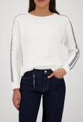 Striped Knit Jumper - Off White / 42