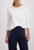 Embossed Front Logo Top - Off White / 40