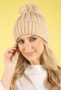 Chunky Knit Pom Pom Beanie image