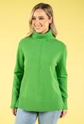 Fine Knit Roll Neck Jumper - Green / L/XL image