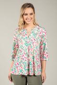 Floral Print V-Neck Blouse - Multi / 12 image