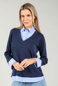 2 in 1 Shirt Top - Blue / 18 image