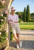 3/4 Sleeve Polo Top - Rose / 18 image