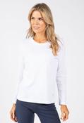 Suzy Long Sleeve Cotton Top - White / 16 image