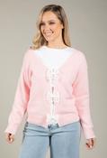 Bow Detail Knit Jumper - Pink / F/S