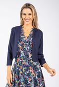 Scalloped Hem Open Jacket - Navy / 10 image