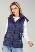 Hooded Quilted Gilet - Navy / 16 image