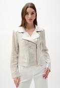 Metallic Biker Jacket - Silver / XL image