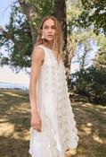 Sleeveless A-line Dress - Off White / XS image