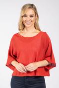 Knit Relaxed Pullover - Red / F/S image