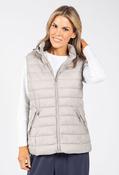 Hooded Quilted Gilet - Grey / M image