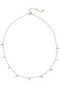 Pink Gemstone Necklace - Gold / One image