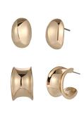 Mini Hoop Earrings Set - Gold / One image