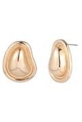 Pebble Earrings - Gold / One image