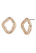 Pearl Oval Earrings - Gold / One image